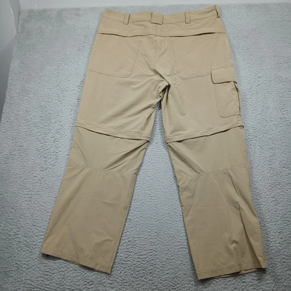 Eastern Mountain Sports Convertible Cargo Pants Men's 40R Tan‎ Zip-Off Hiking